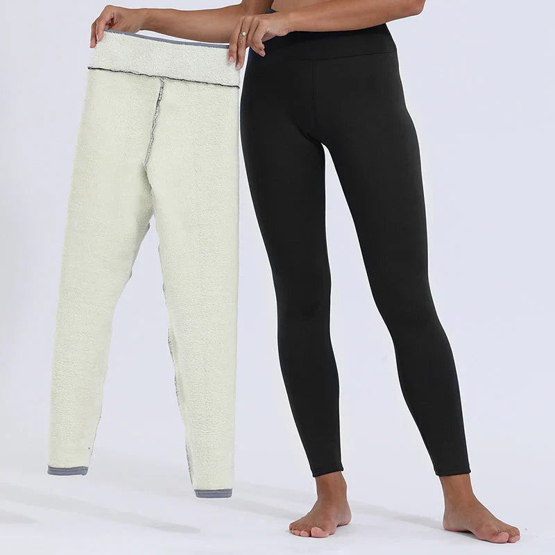 Ciepłe legginsy polarowe premium na zimę