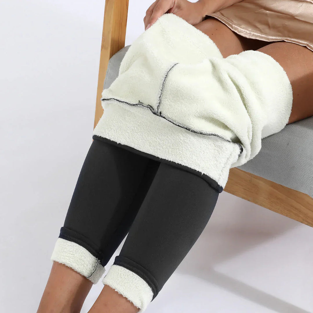 Ciepłe legginsy polarowe premium na zimę