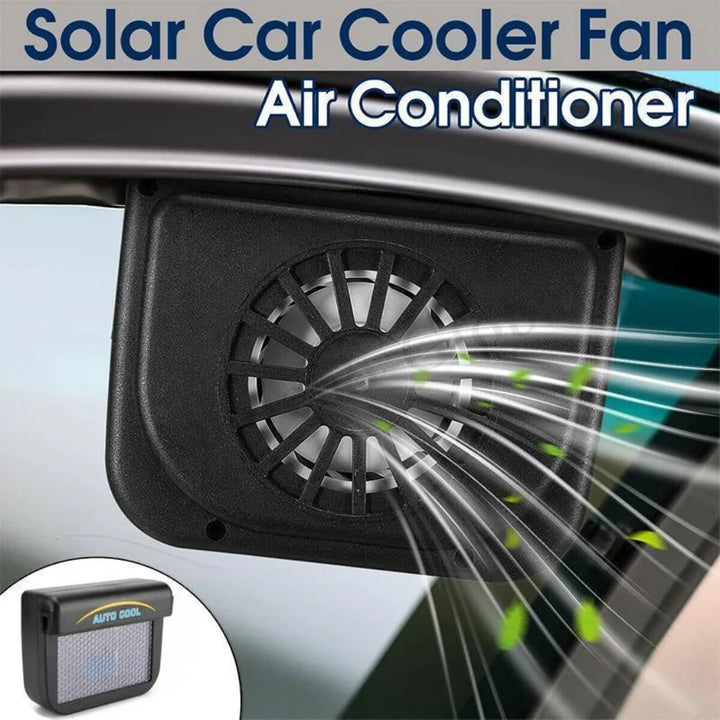 Solarny wentylator do okna samochodu