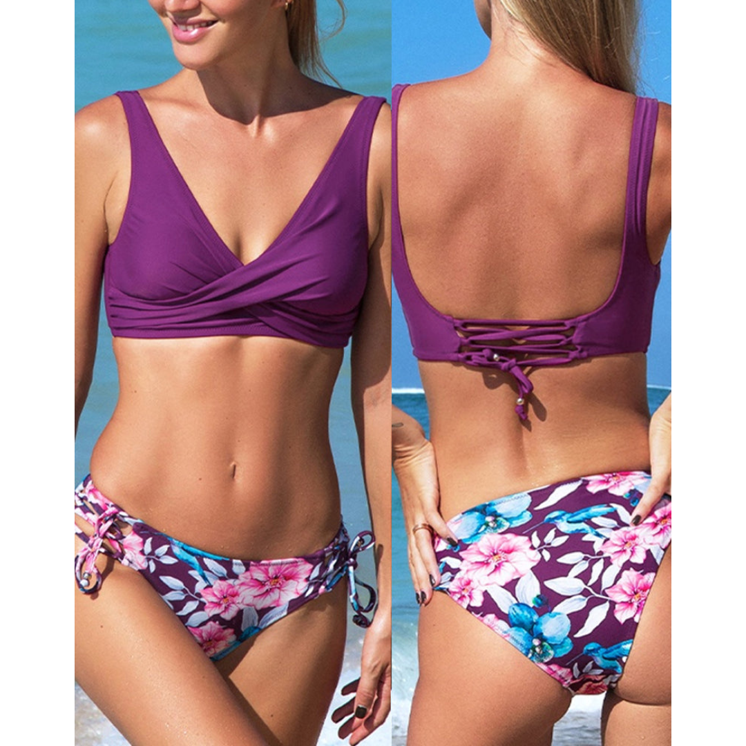 Maya – damskie dwuczęściowe bikini plażowe, energetyczny letni styl