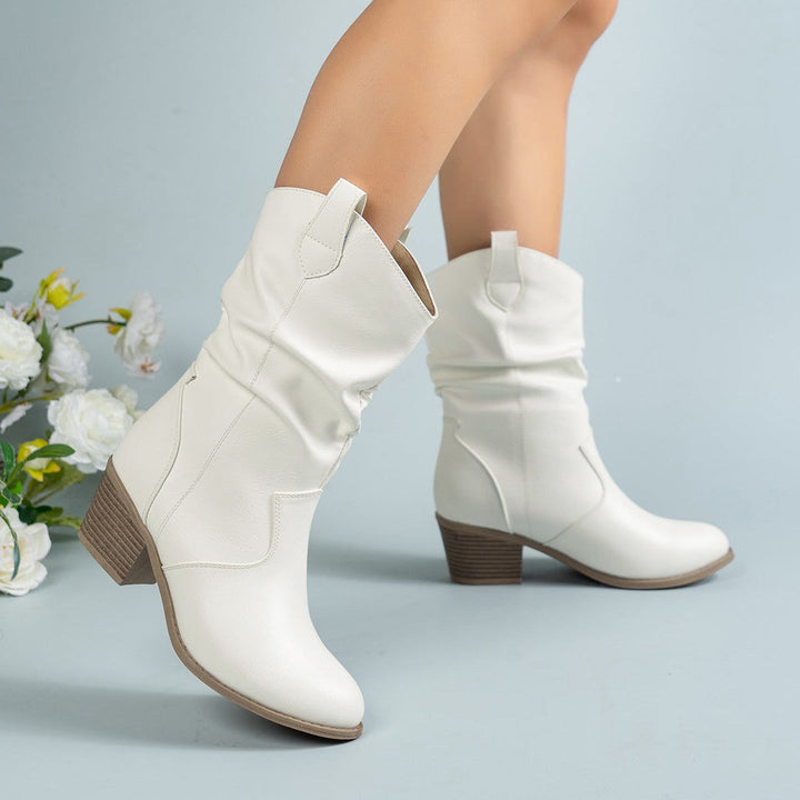 Damskie buty kowbojskie w stylu retro