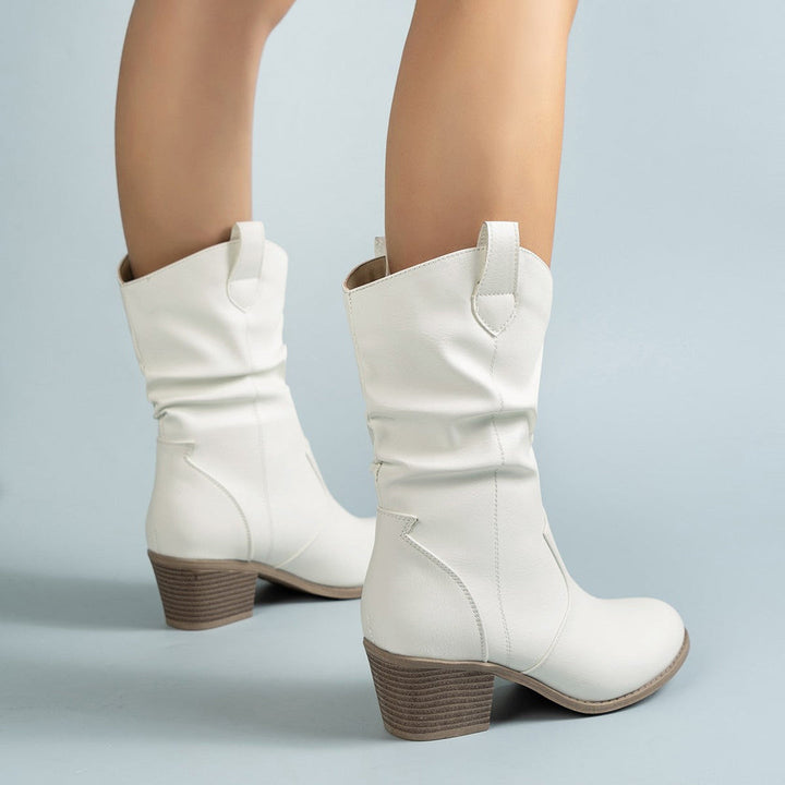 Damskie buty kowbojskie w stylu retro