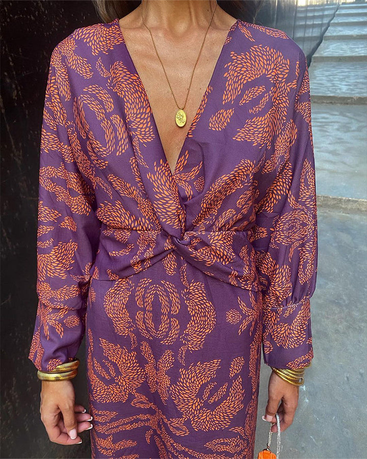 Elegancka spódnica midi w stylu boho