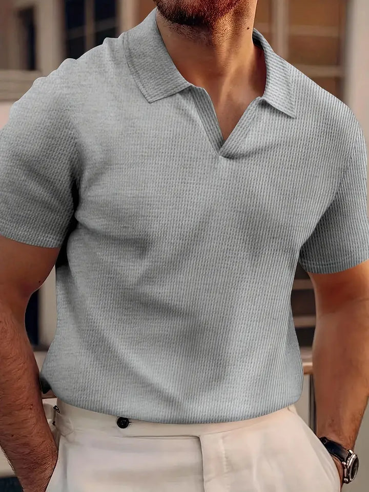 Męska koszulka polo casual z krótkim rękawem