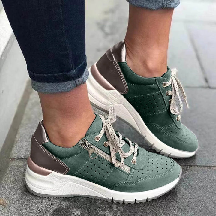 Damskie sneakersy na grubej podeszwie