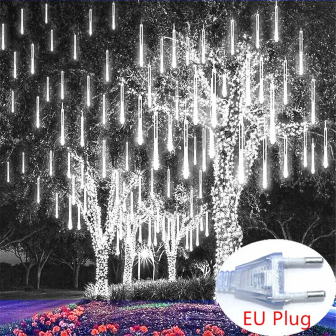 Lampki LED w formie spadających meteorów