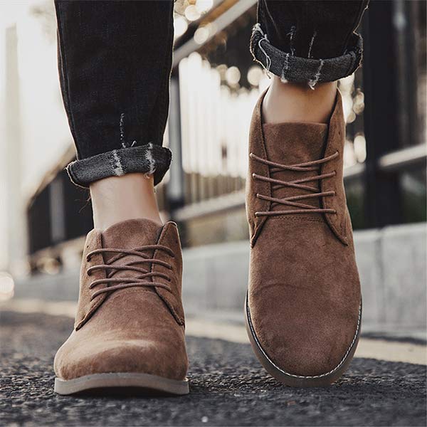 UrbanStride Classic | Stylowy męski but za kostkę ze sznurowaniem