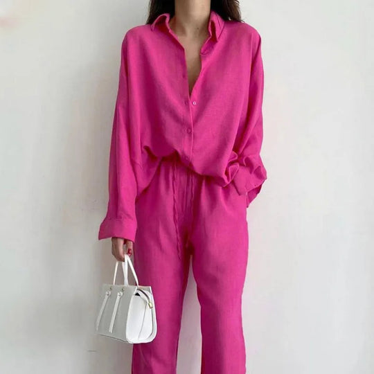 Szykowny damski zestaw dwuczęściowy w stylu casual