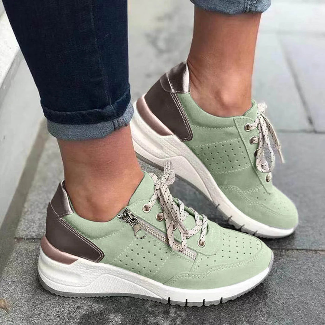 Damskie sneakersy na grubej podeszwie