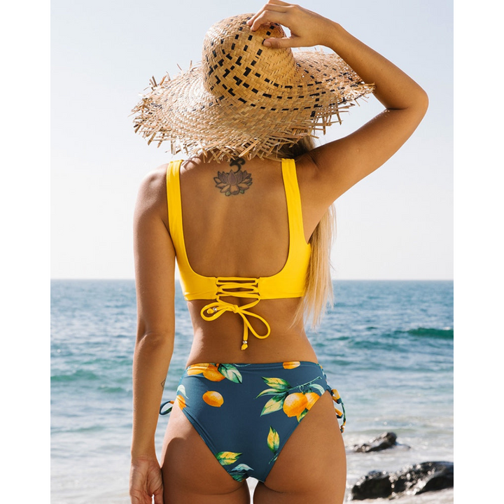 Maya – damskie dwuczęściowe bikini plażowe, energetyczny letni styl