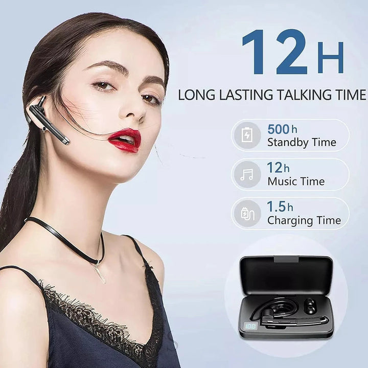 Słuchawka Bluetooth 5.3 na jedno ucho z redukcją szumów
