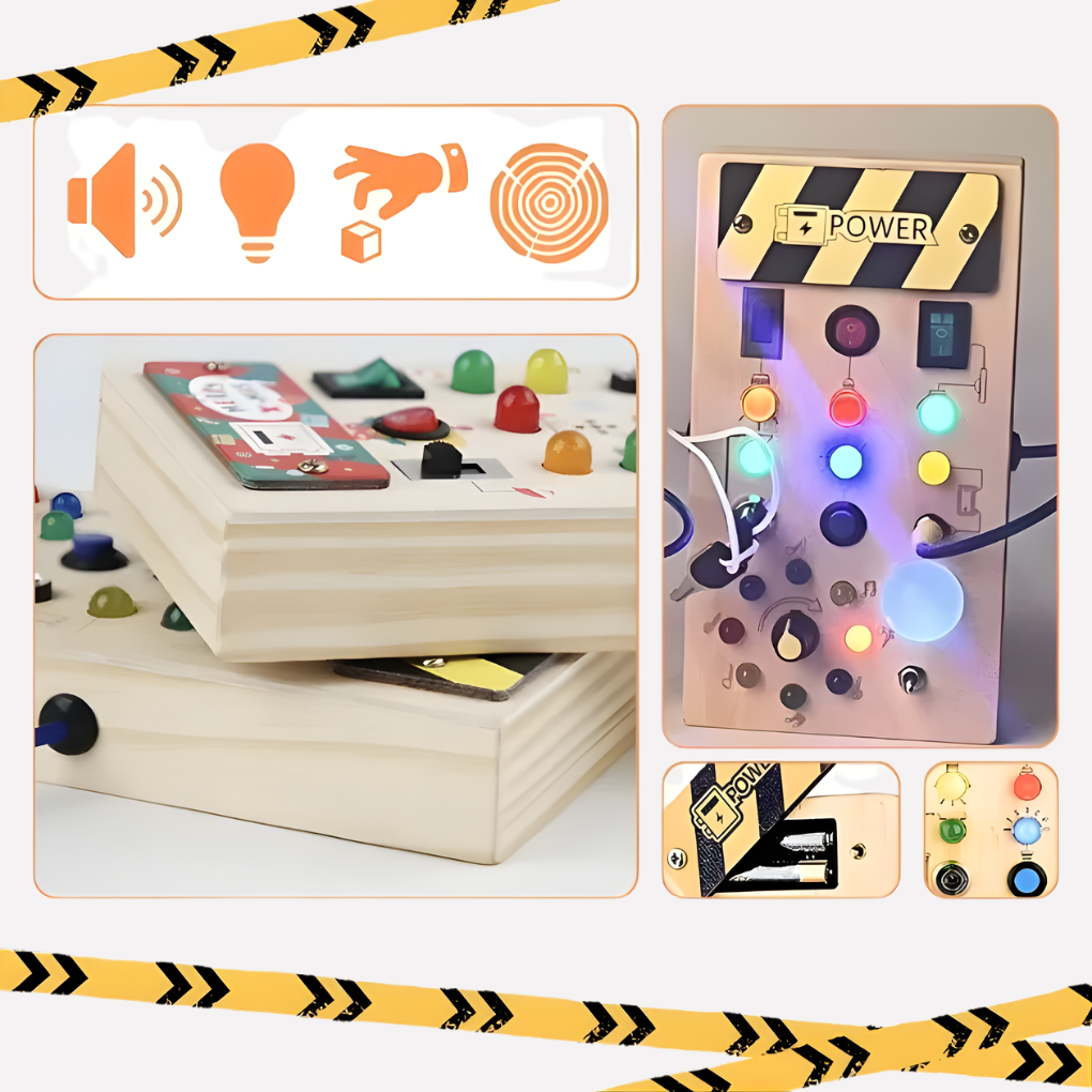 Tablica manipulacyjna Montessori z oświetleniem LED
