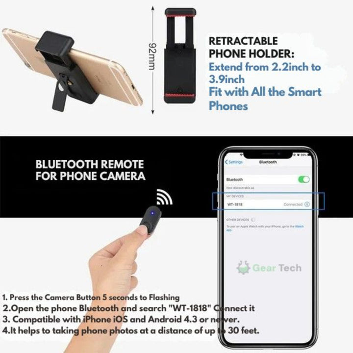 Statyw do selfie z Bluetooth