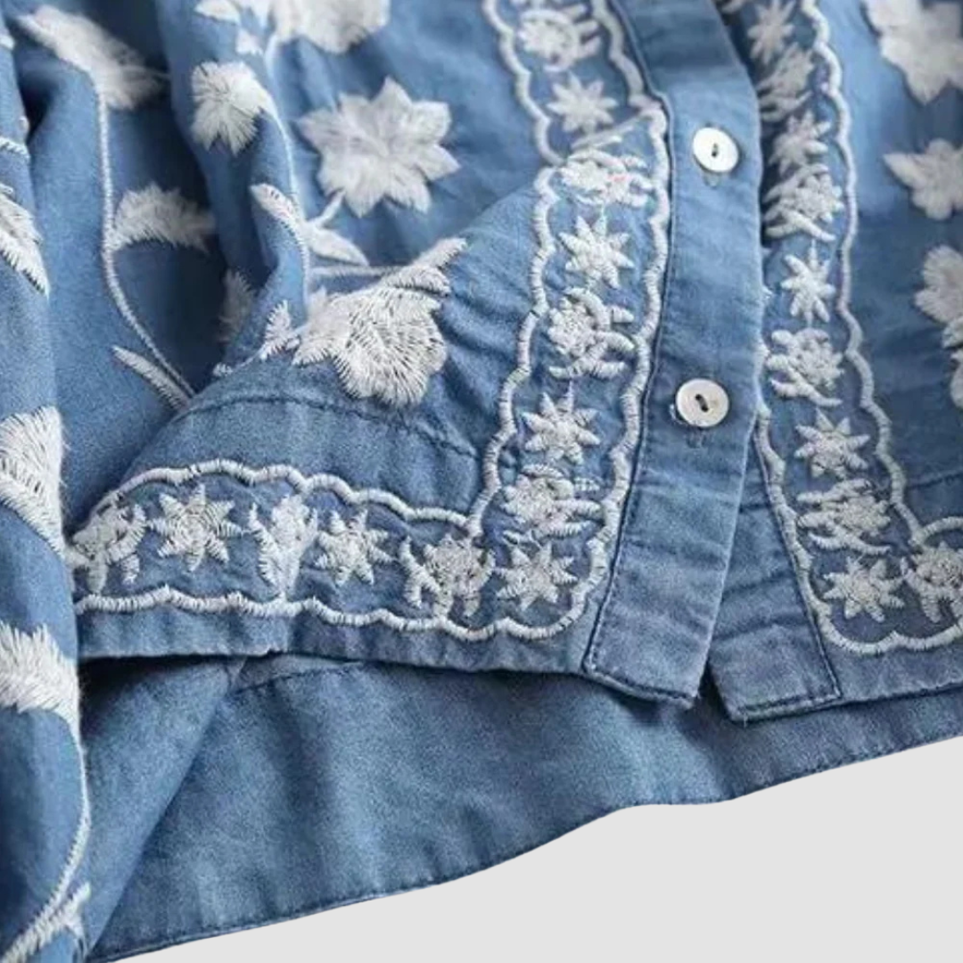 Haftowany damski kardigan boho