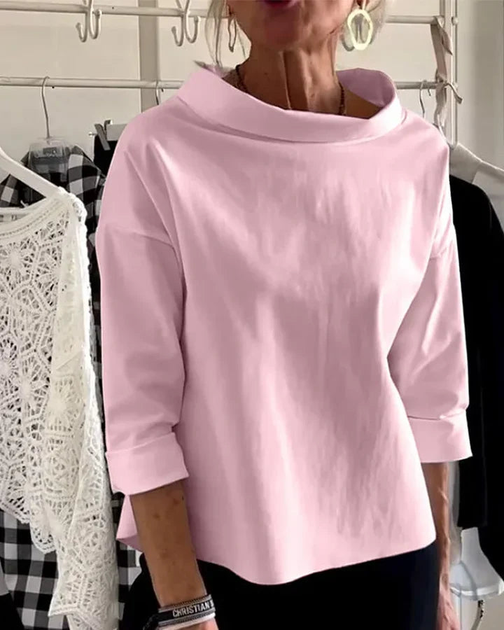 Top z szerokimi klapami – stylowy i swobodny