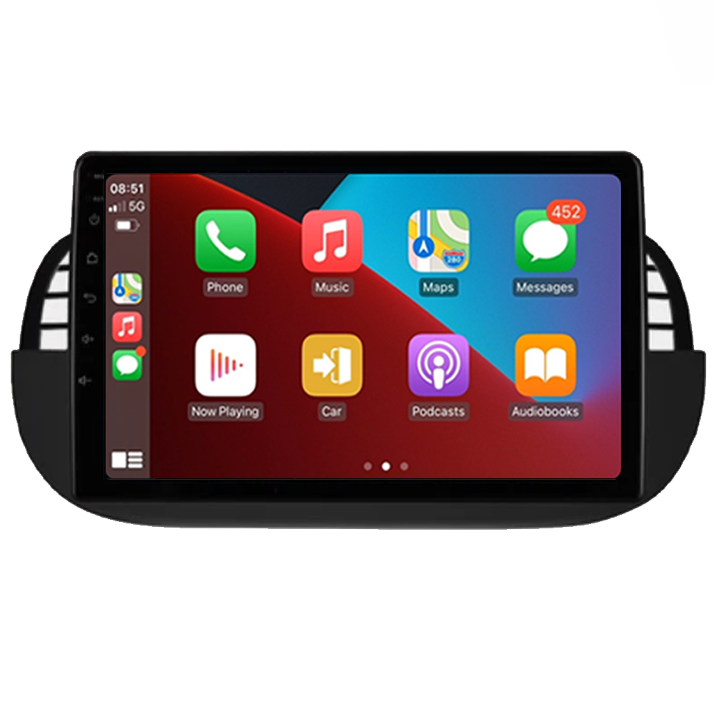 Fiat 500 | CarPlay & Android Auto | 2007-2015 | 9 cali | Plug & Play