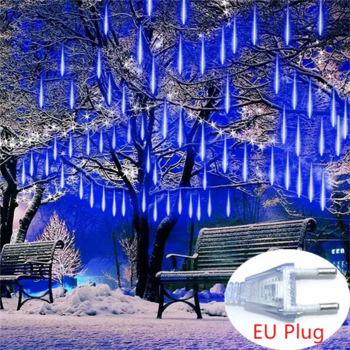Lampki LED w formie spadających meteorów