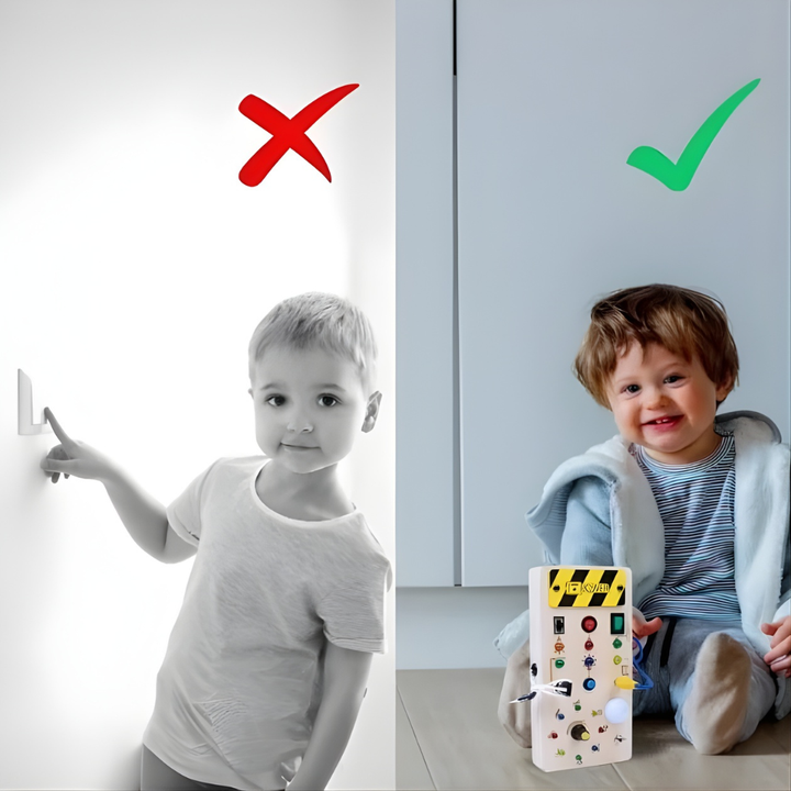 Tablica manipulacyjna Montessori z oświetleniem LED