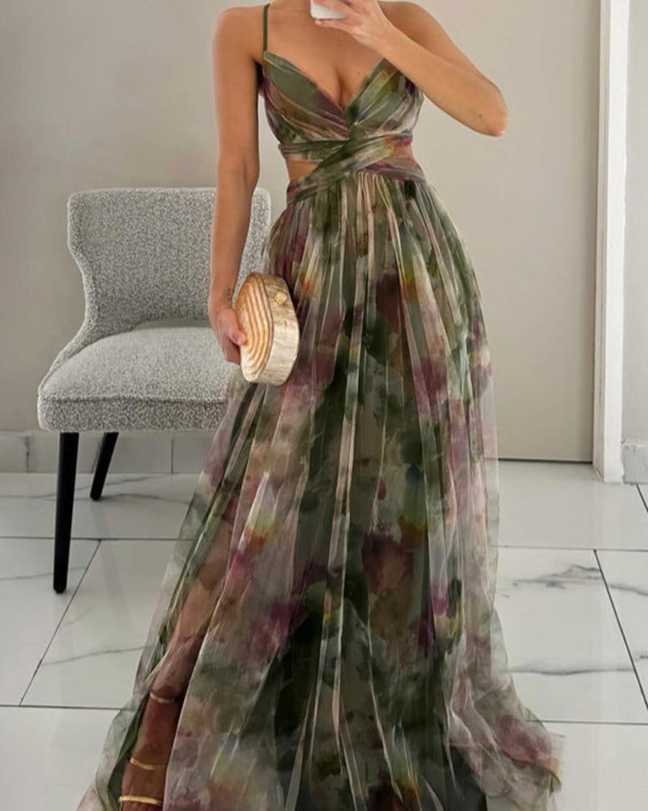 Elegancka sukienka maxi damska