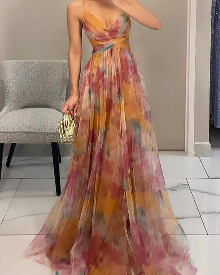 Elegancka sukienka maxi damska