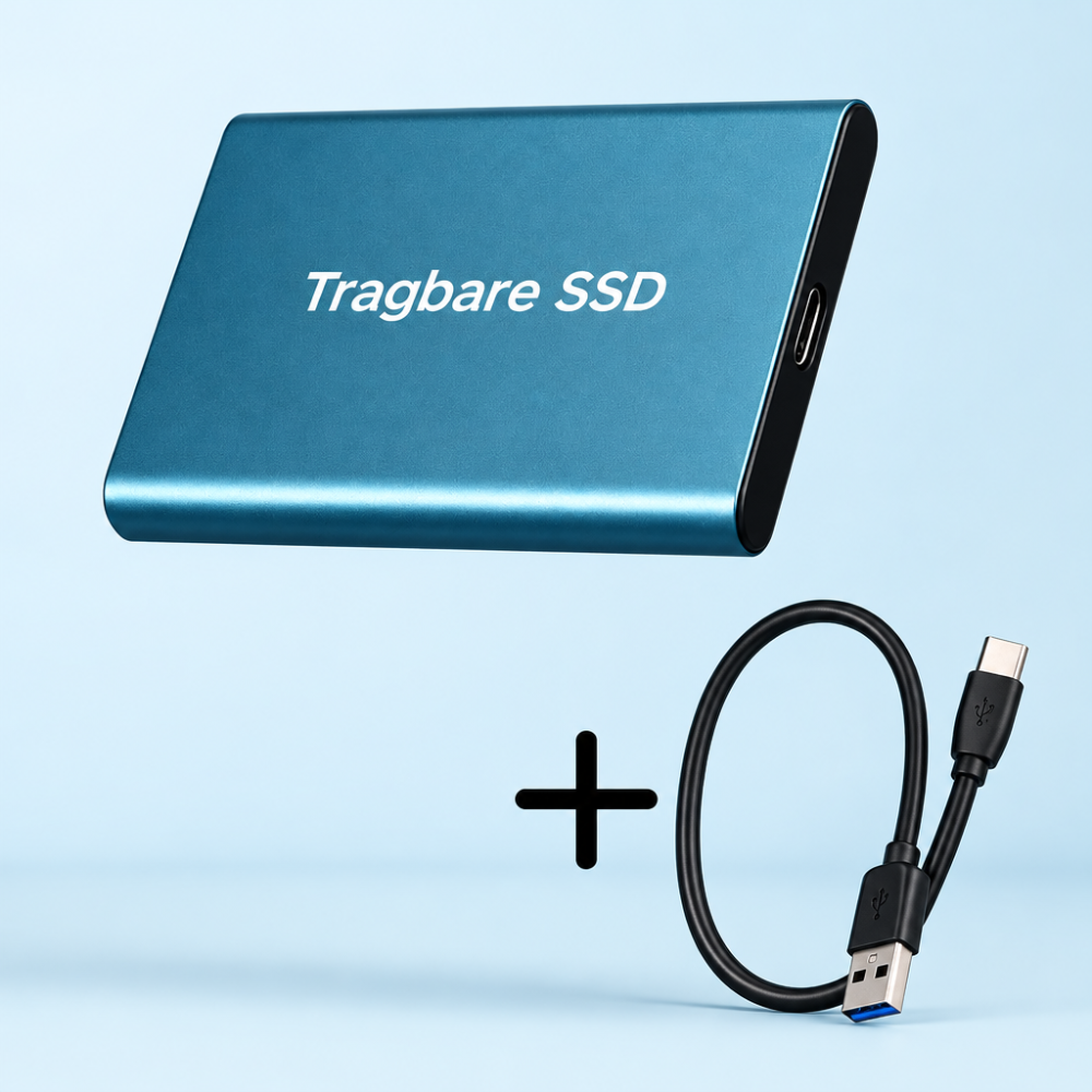 Wytrzymały zewnętrzny dysk SSD 30 TB do dużych plików