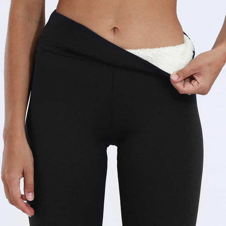 Ciepłe legginsy polarowe premium na zimę