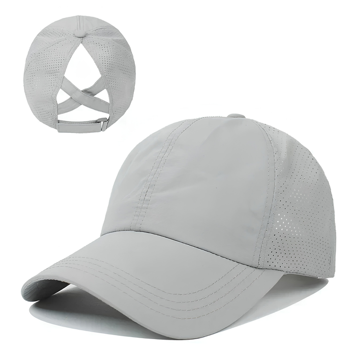 Oddychająca czapka z daszkiem unisex z siateczki, regulowana