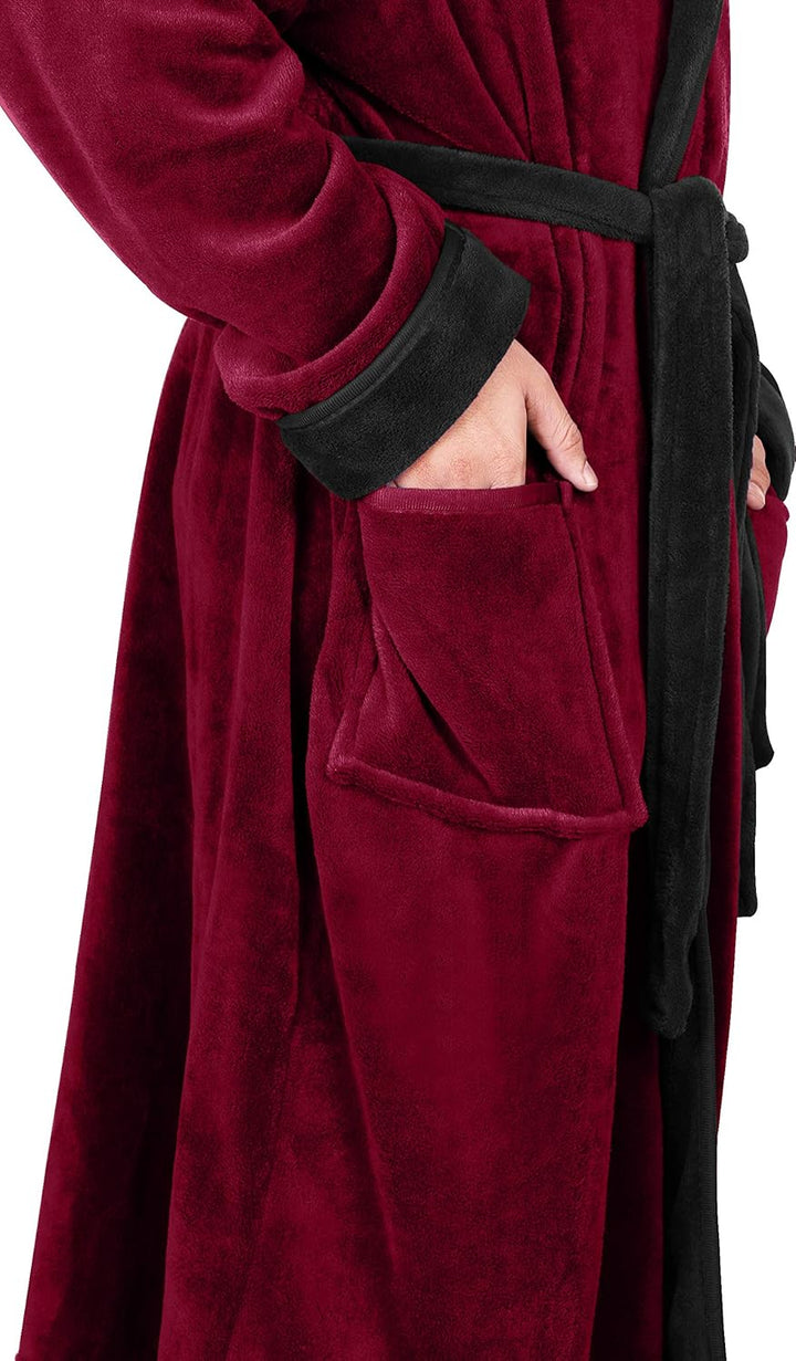 Wygodny polarowy szlafrok męski - Harry
