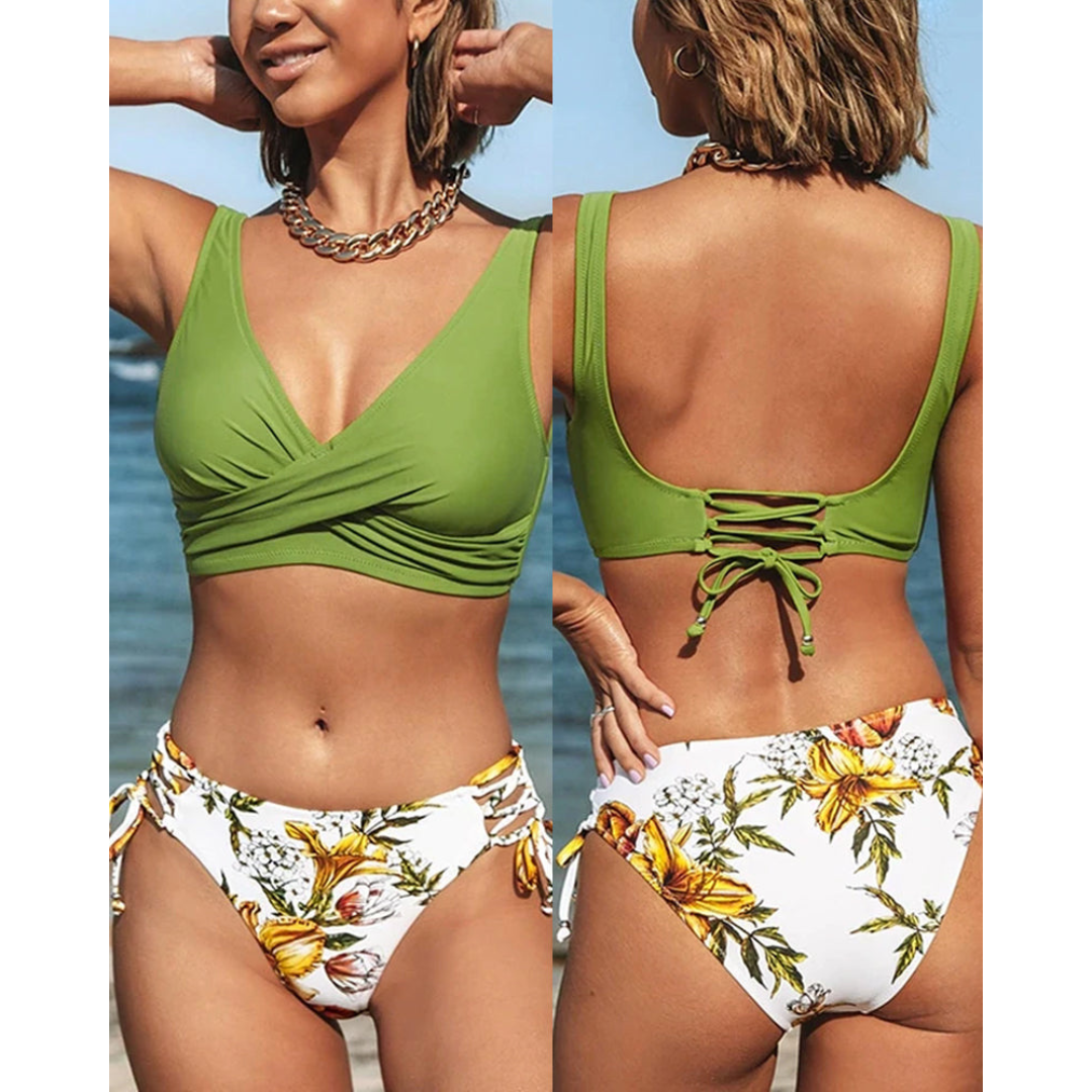Maya – damskie dwuczęściowe bikini plażowe, energetyczny letni styl