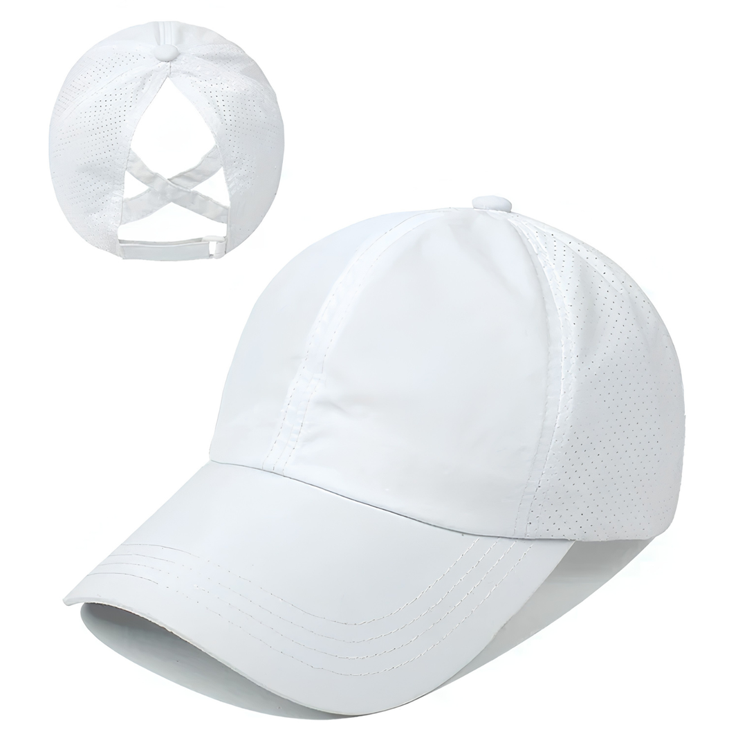 Oddychająca czapka z daszkiem unisex z siateczki, regulowana