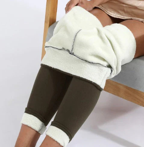 Ciepłe legginsy polarowe premium na zimę