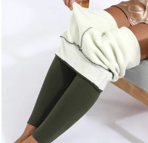 Ciepłe legginsy polarowe premium na zimę