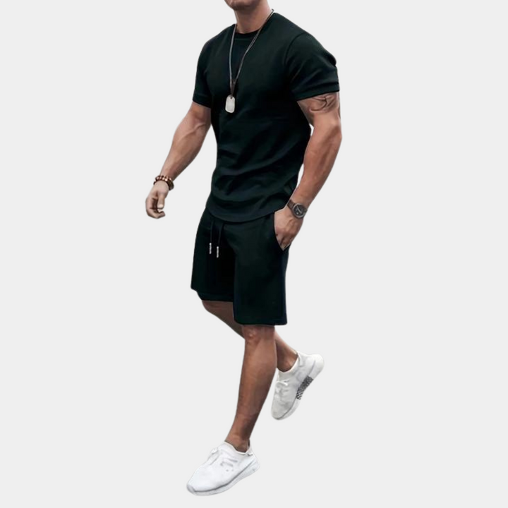 Męski dwuczęściowy zestaw letni w stylu casual
