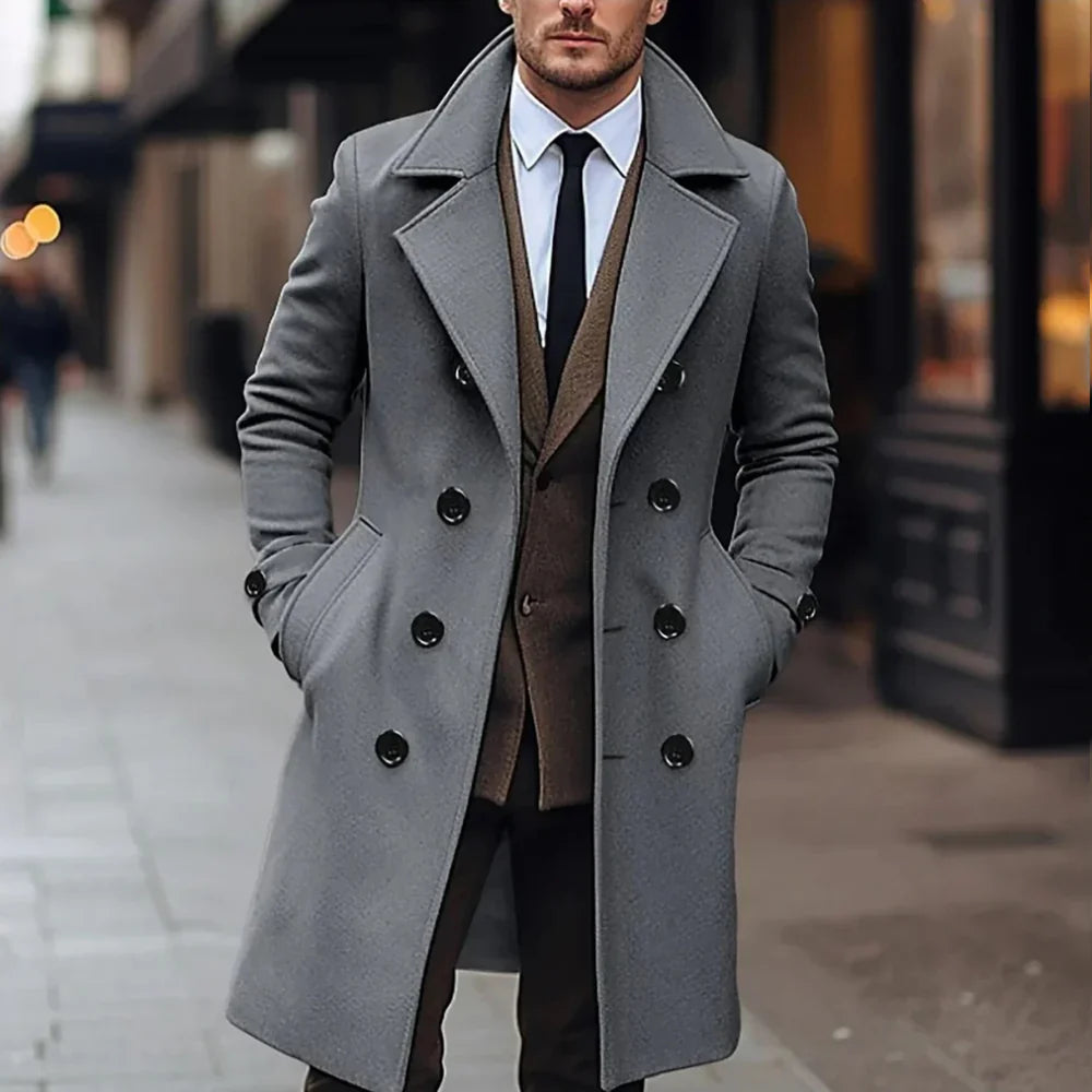 Andrew – męski płaszcz premium, niewymuszona elegancja