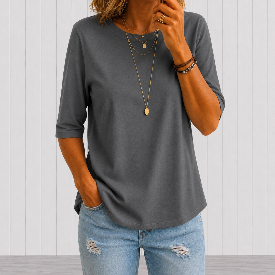 T-shirt Comfort Coverage z dłuższymi rękawami do łokcia