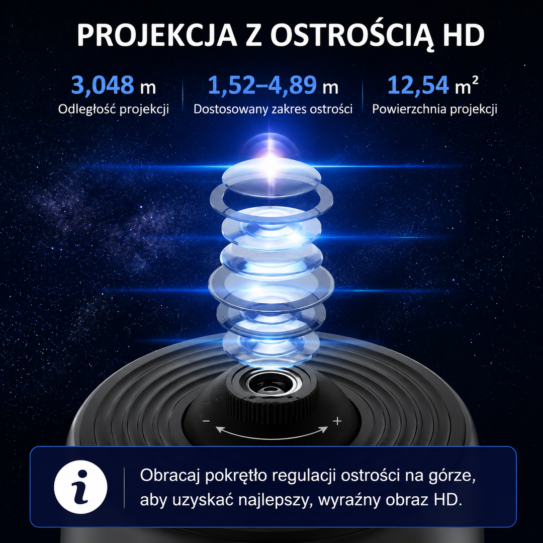 Orion – projektor galaktyki i lampka nocna 13 w 1