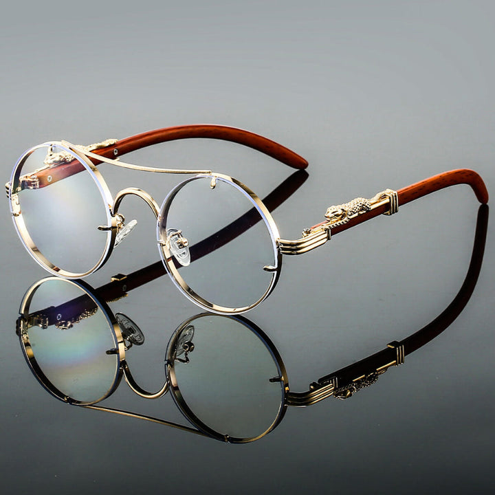 Metalowe okulary przeciwsłoneczne w stylu retro