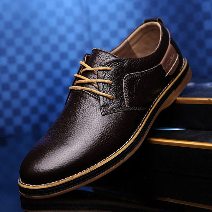 Męskie skórzane buty oxford – klasyczne i stylowe