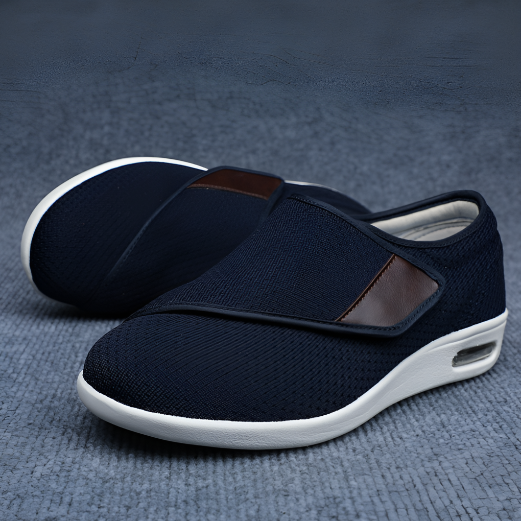 Szerokie buty dla stóp z obrzękami