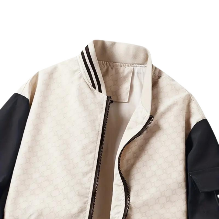 Męska kurtka baseballowa slim fit w stylu casual