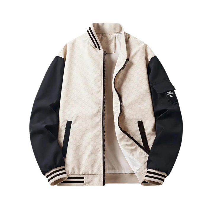 Męska kurtka baseballowa slim fit w stylu casual