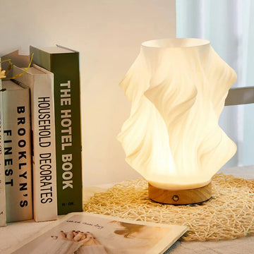 Luksusowa lampka stołowa LED z wirującym wzorem