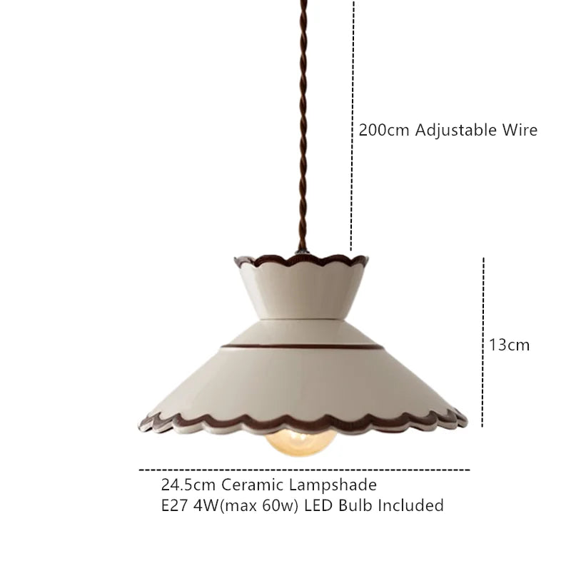 Ronja – ręcznie malowana ceramiczna lampa wisząca