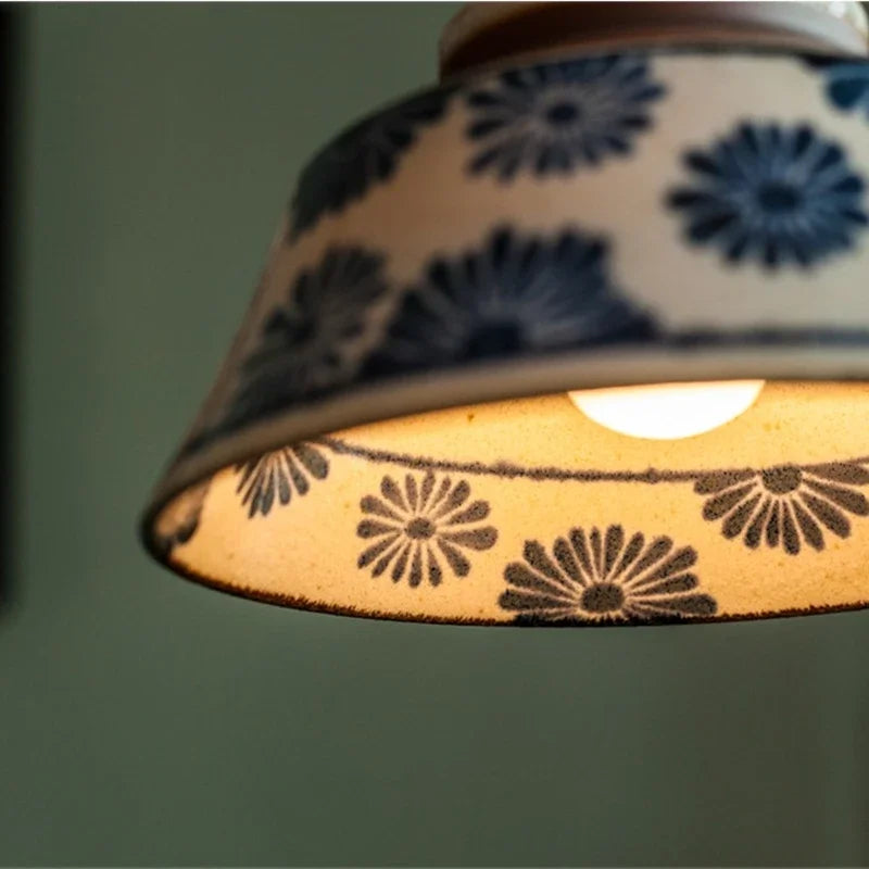 Ronja – ręcznie malowana ceramiczna lampa wisząca