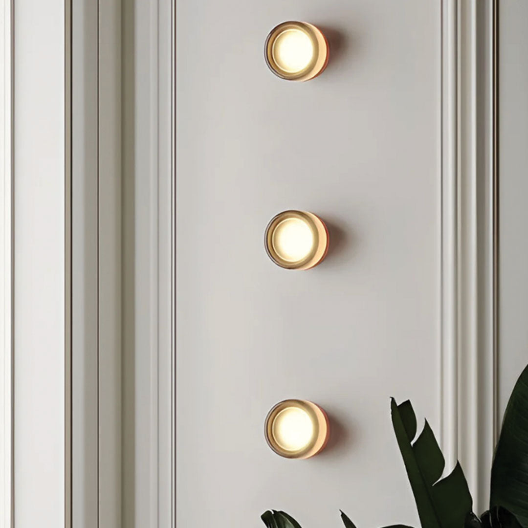 Kompaktowa lampa ścienna - DimpleGlow