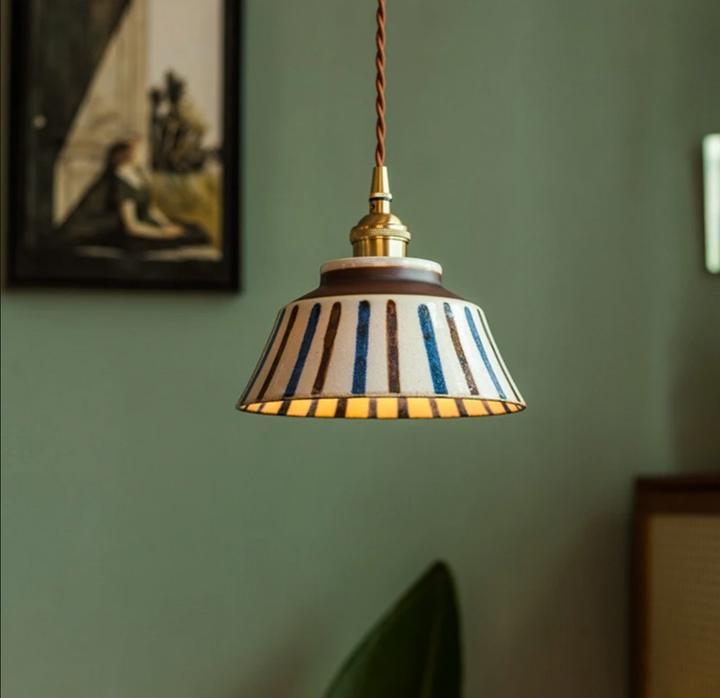Ronja – ręcznie malowana ceramiczna lampa wisząca