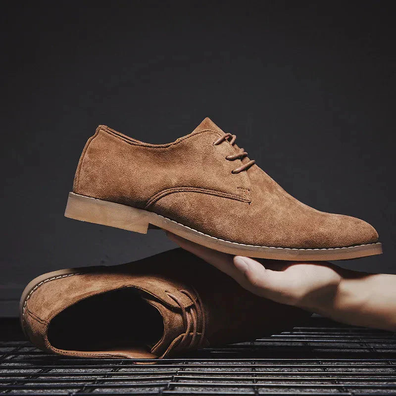 Męskie zamszowe buty oxford