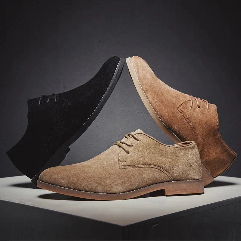Męskie zamszowe buty oxford