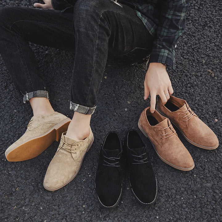 Męskie zamszowe buty oxford