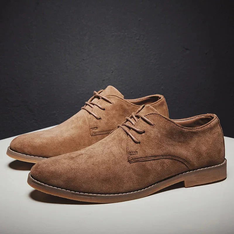 Męskie zamszowe buty oxford